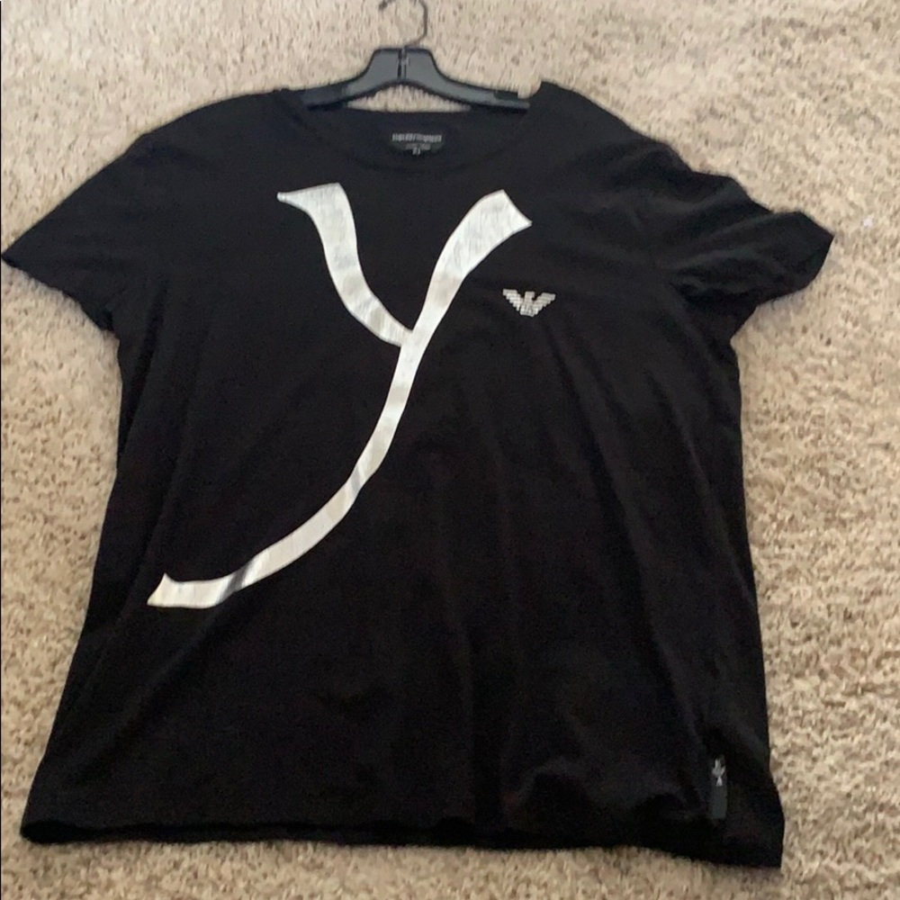 Men’s Emporio Amrani black shirt